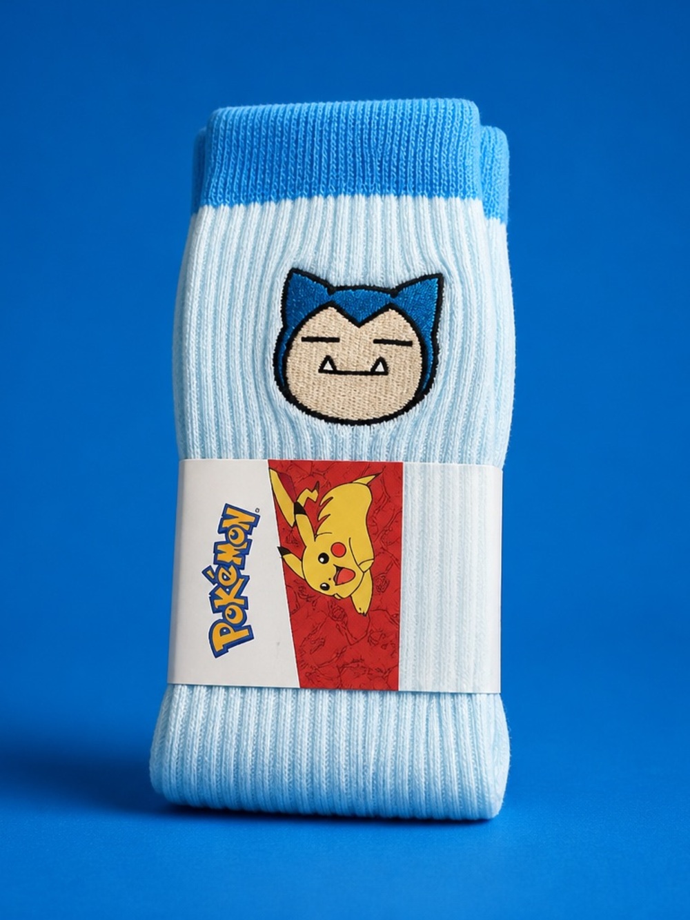 NWT Bioworld Pokemon Light Blue Crew Socks - Sock Size 10-13